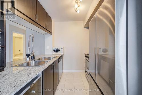 1808 - 25 Town Centre Crt Street S, Toronto, ON - Indoor Photo Showing Kitchen With Double Sink