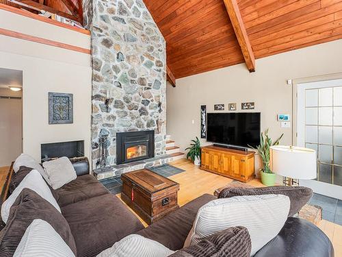 Salon - 191 Ch. Frizzle, Lac-Brome, QC - Indoor Photo Showing Living Room With Fireplace