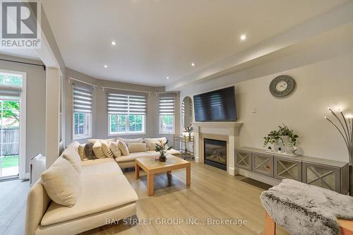 177 Farrington Cross, Milton, ON - Indoor Photo Showing Living Room With Fireplace