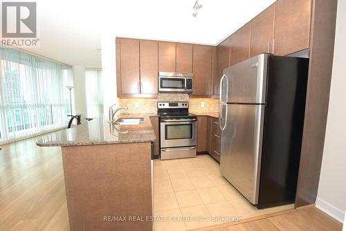 3603 - 33 Bay Street, Toronto, ON - Indoor Photo Showing Kitchen With Double Sink