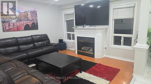 22 Serenity Lane, Brampton, ON - Indoor Photo Showing Living Room With Fireplace