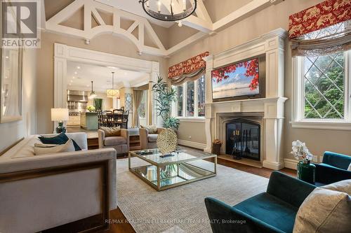 14 Cosmic Drive, Toronto, ON - Indoor Photo Showing Living Room With Fireplace