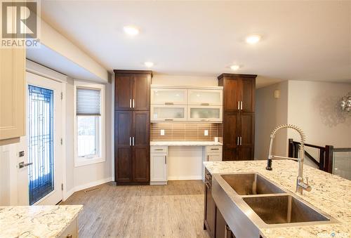 315 Emmeline Road, Saskatoon, SK - Indoor Photo Showing Kitchen With Double Sink