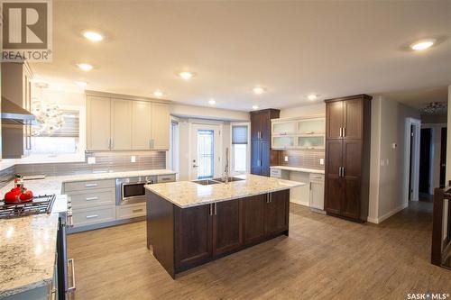 315 Emmeline Road, Saskatoon, SK - Indoor Photo Showing Kitchen With Double Sink With Upgraded Kitchen