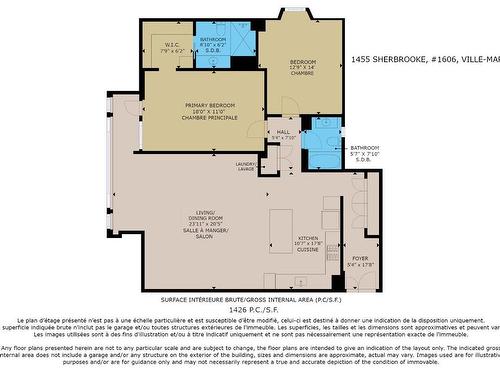 Plan (croquis) - 1606-1455 Rue Sherbrooke O., Montréal (Ville-Marie), QC - Other