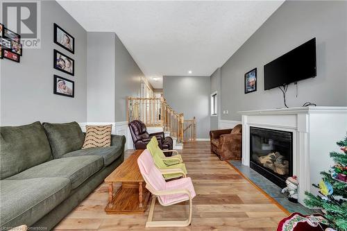 65 Banffshire Street, Kitchener, ON - Indoor Photo Showing Living Room With Fireplace