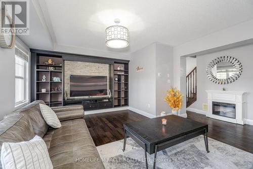 41 Ashen Tree Lane, Brampton, ON - Indoor Photo Showing Living Room With Fireplace