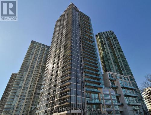 3702 - 223 Webb Drive, Mississauga, ON - Outdoor With Balcony With Facade