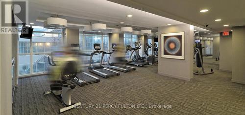 3702 - 223 Webb Drive, Mississauga, ON - Indoor Photo Showing Gym Room