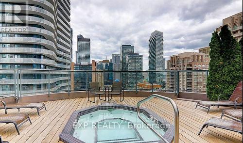 2508 - 24 Wellesley Street W, Toronto, ON - Outdoor With Deck Patio Veranda