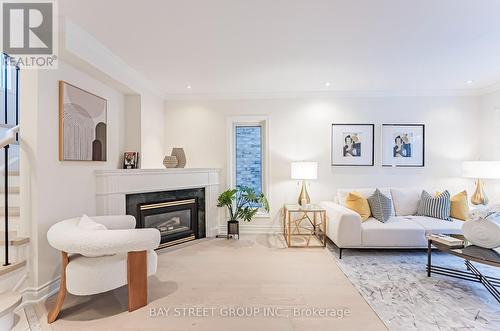 2092 Golden Orchard Trail, Oakville, ON - Indoor Photo Showing Living Room With Fireplace