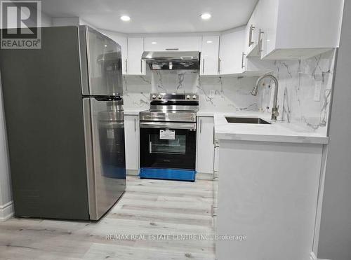 Bsmt - 11 Oconnor Crescent, Brampton, ON - Indoor Photo Showing Kitchen With Stainless Steel Kitchen