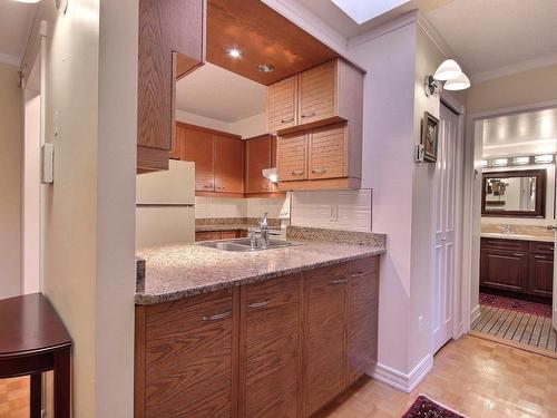 Kitchen - 604-575 Rue Lucien-L'Allier, Montréal (Ville-Marie), QC - Indoor Photo Showing Kitchen With Double Sink