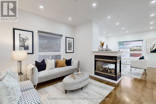 6 Durling Rock Street, Ajax, ON - Indoor Photo Showing Living Room With Fireplace