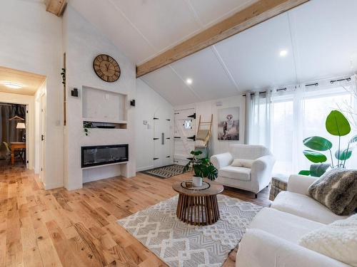 Salon - 181 34E Rue E., Venise-En-Québec, QC - Indoor Photo Showing Living Room With Fireplace