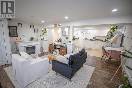 2 - 93 Peel Street, Barrie, ON - Indoor Photo Showing Living Room With Fireplace