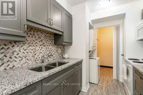 301 - 55 William Street E, Oshawa, ON - Indoor Photo Showing Kitchen With Double Sink With Upgraded Kitchen