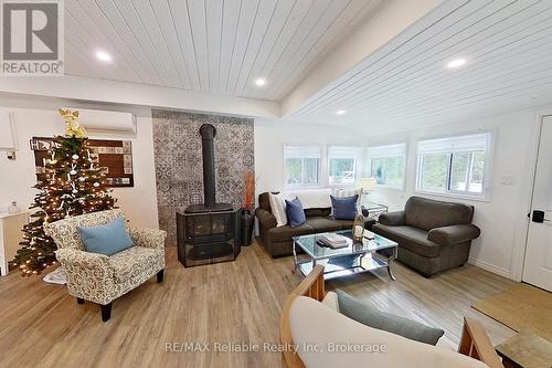 20 Tuyll Street, Bluewater (Bayfield), ON - Indoor Photo Showing Living Room With Fireplace