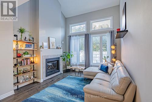 1136 Tischart Crescent, Ottawa, ON - Indoor Photo Showing Living Room With Fireplace