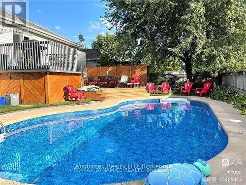 8272 Woodsview Crescent, Niagara Falls (213 - Ascot), ON - Outdoor With In Ground Pool With Deck Patio Veranda With Backyard