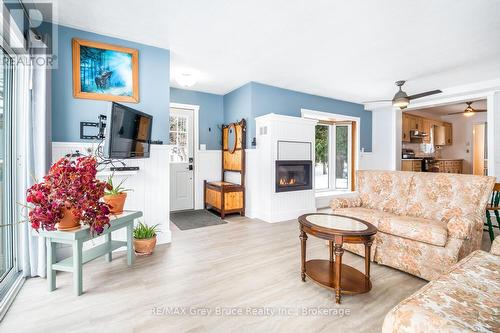 217785 3 Derby Road W, Owen Sound, ON - Indoor Photo Showing Living Room With Fireplace