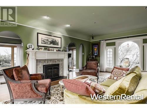 Wesbrook Crescent, Vancouver, BC - Indoor Photo Showing Living Room With Fireplace