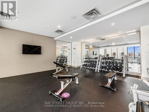 609 - 4011 Brickstone Mews, Mississauga, ON - Indoor Photo Showing Gym Room