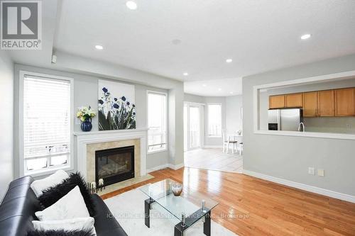 Upper - 11 Penbridge Circle, Brampton, ON - Indoor Photo Showing Living Room With Fireplace