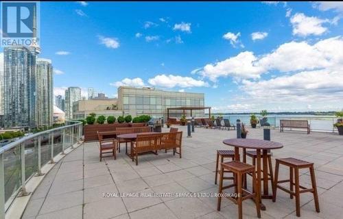 718 - 550 Queens Quay W, Toronto, ON - Outdoor With Body Of Water With Deck Patio Veranda With View