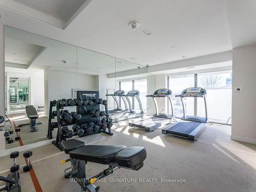 606-1195 The Queensway, Toronto, ON - Indoor Photo Showing Gym Room