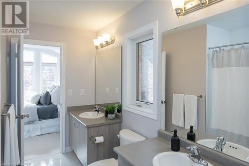 Jack and Jill Bath - 304 Mcgibbon Drive, Milton, ON - Indoor Photo Showing Bathroom