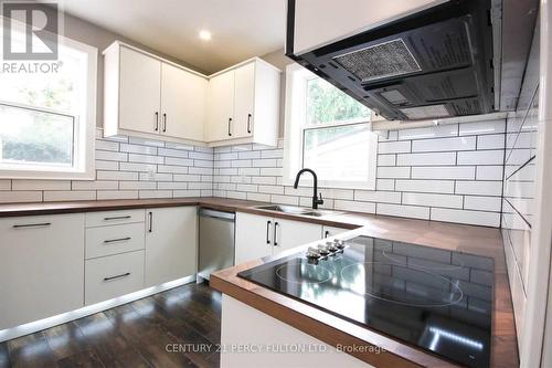 58 Burton Street, Hamilton, ON - Indoor Photo Showing Kitchen With Double Sink With Upgraded Kitchen