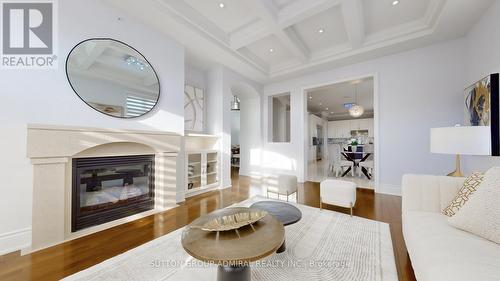 100 Virtue Crescent, Vaughan, ON - Indoor Photo Showing Living Room With Fireplace