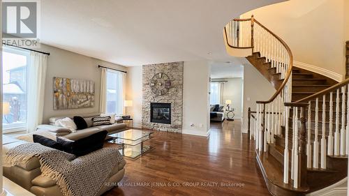 226 Marjan Crescent, Ottawa, ON - Indoor Photo Showing Living Room With Fireplace