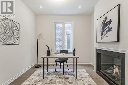 246 Chippewa Avenue, Shelburne, ON - Indoor Photo Showing Office With Fireplace