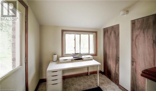 mudroom off side door entrance - 345 Governors Road E, Paris, ON - Indoor Photo Showing Office