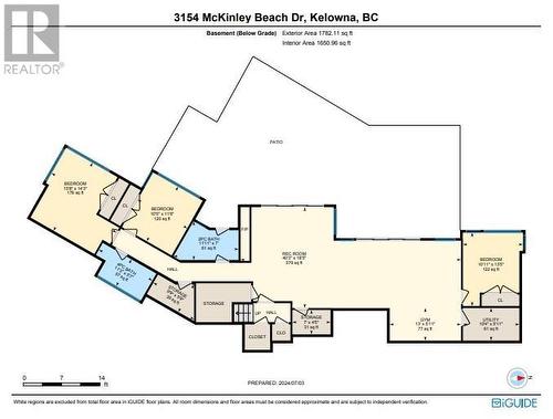 Walk-out Floor Plan - 3514 Mckinley Beach Drive, Kelowna, BC - Other