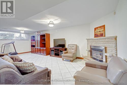 2 Romfield Drive, Toronto, ON - Indoor Photo Showing Living Room With Fireplace