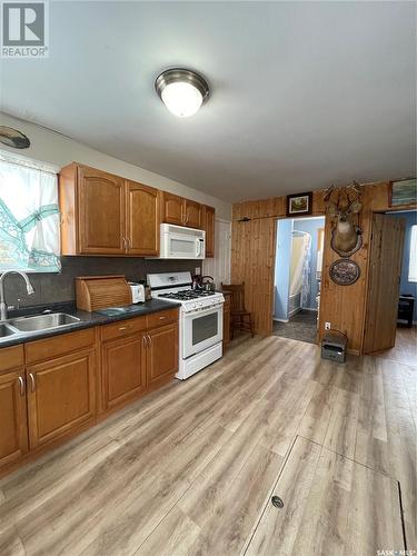 4.55 Acres North, Hudson Bay Rm No. 394, SK - Indoor Photo Showing Kitchen With Double Sink