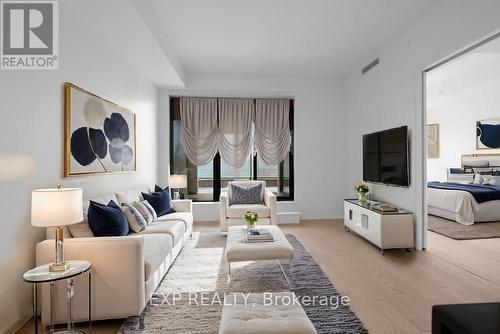 402 - 12 Bonnycastle Street, Toronto, ON - Indoor Photo Showing Living Room