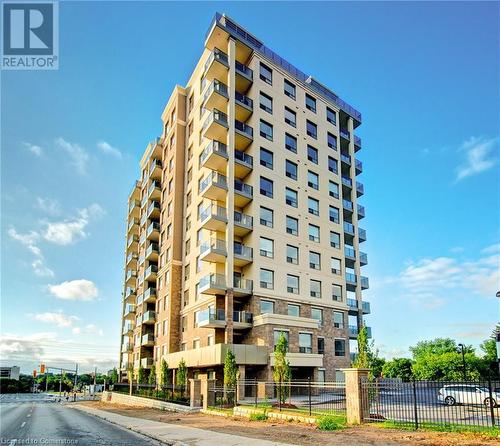 223 Erb Street W Unit# 504, Waterloo, ON - Outdoor With Balcony With Facade