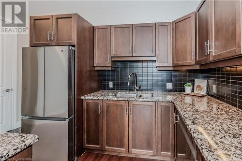 223 Erb Street W Unit# 504, Waterloo, ON - Indoor Photo Showing Kitchen With Stainless Steel Kitchen