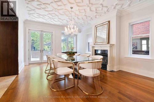 21 Elm Avenue, Toronto, ON - Indoor Photo Showing Dining Room With Fireplace