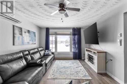 41 Pozzebon Cres, Sault Ste. Marie, ON - Indoor Photo Showing Living Room With Fireplace