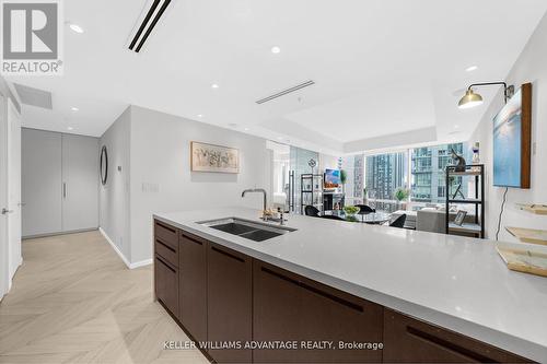 2104 - 180 University Avenue, Toronto, ON - Indoor Photo Showing Kitchen With Double Sink