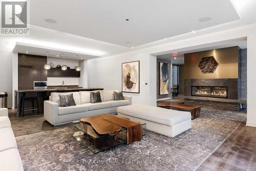 1306 - 88 Scott Street, Toronto, ON - Indoor Photo Showing Living Room With Fireplace