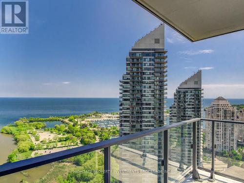 3509 - 2220 Lake Shore Boulevard W, Toronto, ON - Outdoor With Body Of Water With Balcony With View