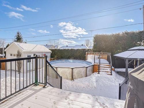 Backyard - 1907 Rue Angèle, Saint-Jérôme, QC - Outdoor With Above Ground Pool