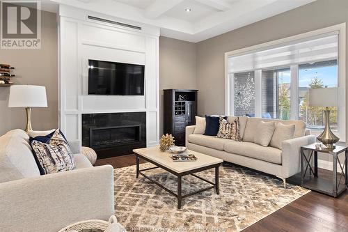 7448 Silverleaf Lane, Lasalle, ON - Indoor Photo Showing Living Room With Fireplace