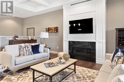 7448 Silverleaf Lane, Lasalle, ON - Indoor Photo Showing Living Room With Fireplace